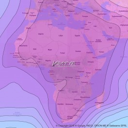 Satellite  Eutelsat E10A connection Internet VSAT Bande C