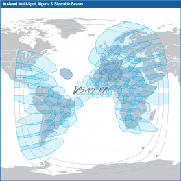 Satellite Intelsat 37e Connection Internet VSAT Bande Ku HTS