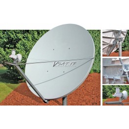 Antenne 2.4m Bande C polarisation Lineaire croisee